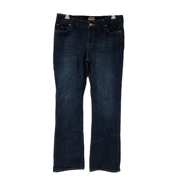 Gap Curvy Flare Womens 10/30L Dark Wash Mid Rise Flare denim Jeans 32x30 - Picture 1 of 9